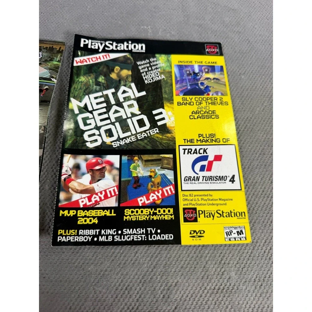 Official US PlayStation Magazine Demo Discs PS2 Issue 69 & 82 MGS3 GT4